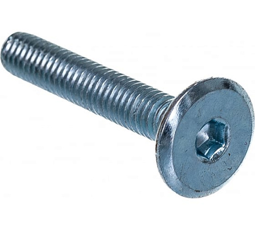  Винт МК мебельный, с плоской головой и внутренним шестигранником оцинк. М8х25 мм DIN7420 (1938 шт) 