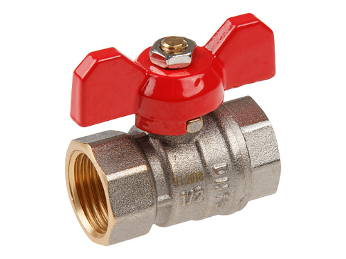  Кран шаровый 1/2" вн.-вн. бабочка PN30, AV Engineering 