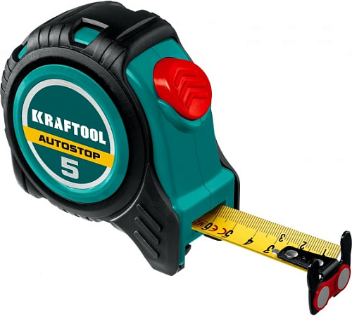  Рулетка с автостопом KRAFTOOL AutoStop 5 м 3412-5-25 