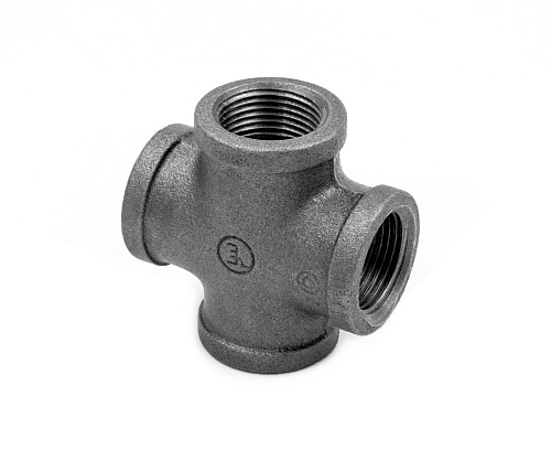  Крестовина 1/2" чугун черн., AV Engineering 