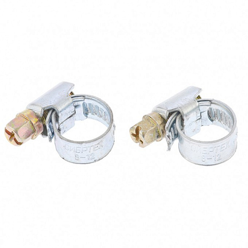  Хомуты металлические Стандартное болтовое крепление 12-20мм, 2шт.,ширина 9мм // СИБРТЕХ 