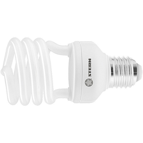  Лампа компактная люминесцентная, полуспиральная, 20W, 2700K, E27, 8000ч., Stern 
