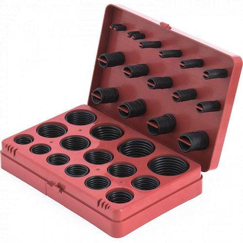  Набор резиновых уплотнительных прокладок, D 7 - 53 мм, 404 предм.// СИБРТЕХ 