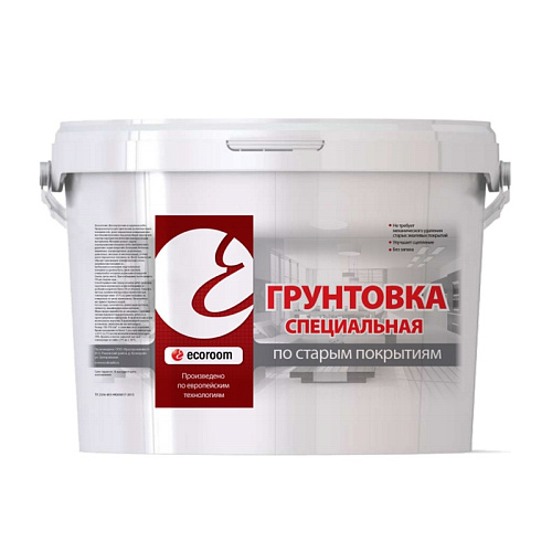  Грунтовка акриловая Ecoroom по старым покрытиям (10 л) 