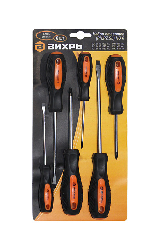  Набор отвёрток (PH,PZ,SL) НО 6 