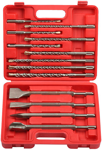  Набор зубил и сверл SDS-Plus (13 шт.) для перфораторов ЗУБР 29360-H13 