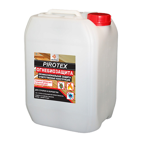  Огнебиозащита Ивитек 1 группа огнезащитной эффективности красного цвета (5 л) 