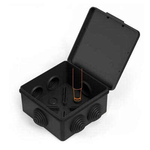  Коробка распределительная 40-0302 для о/п безгалогенная (HF) черная 100х100х50 (1 шт/уп) Промрукав 