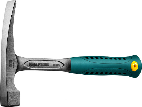  Молоток-кирочка КАМЕНЩИКА "THOR" 600 г цельнокованый, KRAFTOOL 20191 