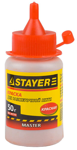  Краска для разметочных шнуров, красная, STAYER 50г (10 шт) 
