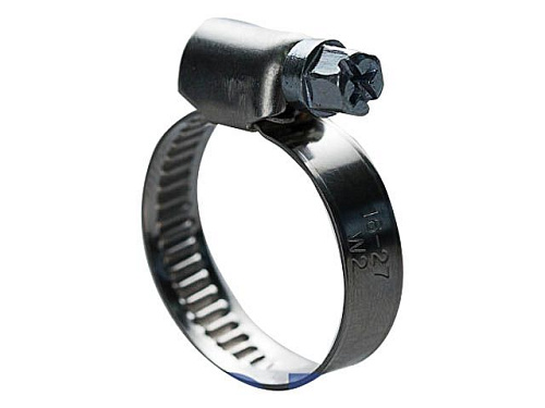  Хомут червячный 08-16 мм, нерж.сталь (W2), DIN 3017 (5 шт в зип-локе) STARFIX 