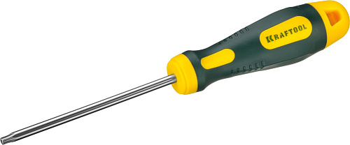  Отвертка TORX Hole №25x100мм, Cr-Mo-V сталь, двухкомпонентная противоскользящая рукоятка, KRAFTOOL 