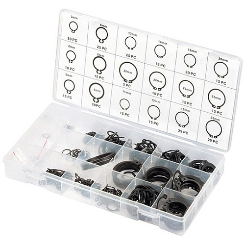  Набор стопорных колец, D 3 - 32 мм, 300 предм.// СИБРТЕХ 