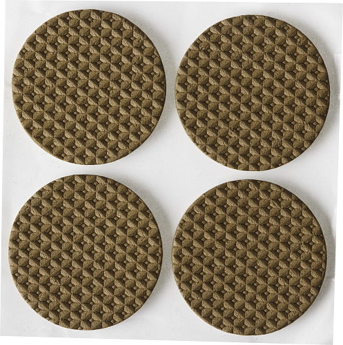  Накладки STAYER "COMFORT" на мебельные ножки, самоклеящиеся, ЭВА, коричневые, круглые - диаметр 35 м 