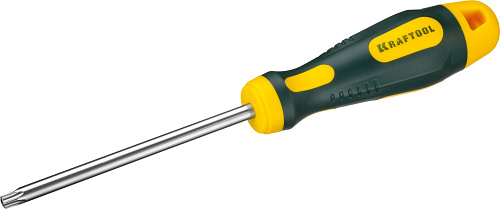  Отвертка TORX Hole №30x100мм, Cr-Mo-V сталь, двухкомпонентная противоскользящая рукоятка, KRAFTOOL 