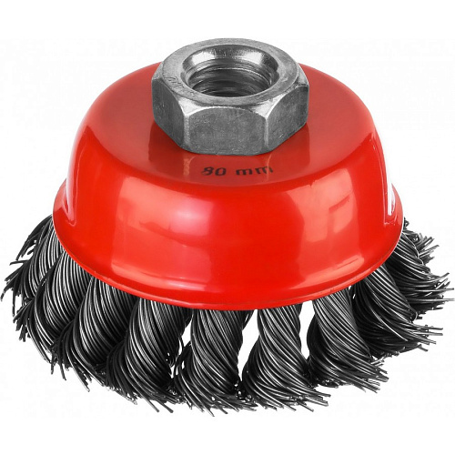  Щетка-крацовка чашечная для УШМ (80 мм, М14) MIRAX 35104-080 