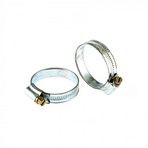  Хомуты металлические, червячные 35-51 мм, ширина 12 мм, англ. тип, W1, 2 шт.// Сибртех 