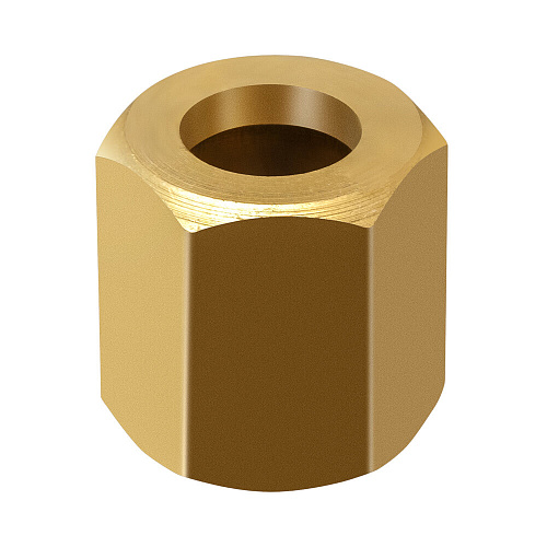  Гайка накидная М12х1,25, латунь 