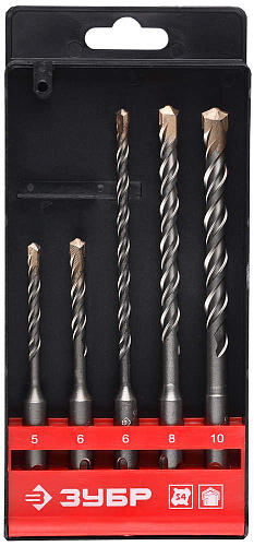  Набор буров по бетону, 5 шт. //SDS-Plus ЗУБР "ЭКСПЕРТ"  