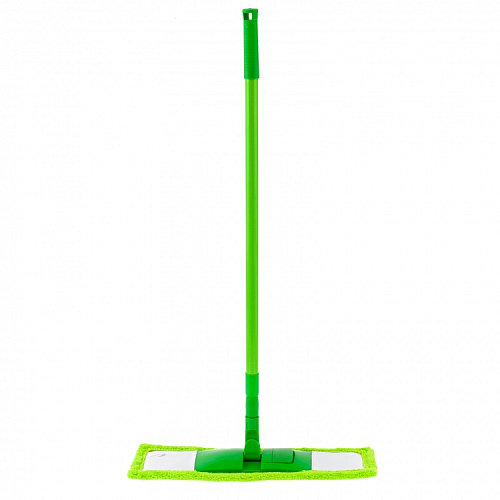  Швабра 120 см с пластиковой складной подошвой, насадка микрофиб, рукоятка телескоп., Light // Elfe 