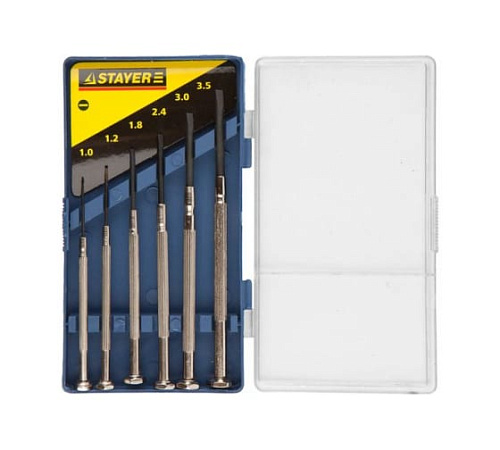  Отвертки часовые для особоточных работ 6 предм., STAYER 