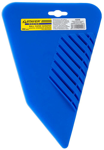  Шпатель STAYER прижимной, для обоев, пластмассовый, 280мм 