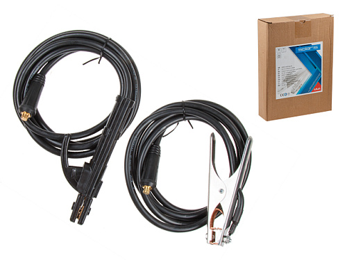  Комплект сварочный для MMA (до 200А, 3 + 3 м) SOLARIS 