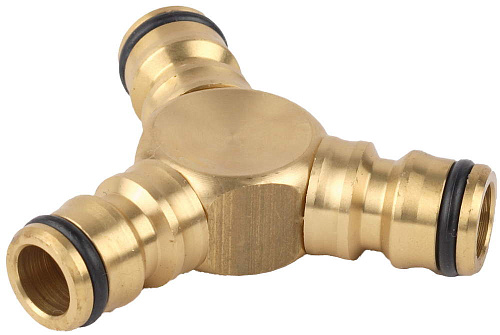  Тройник RACO "Profi" (соединитель-соединитель-соединитель) латунный, 1/2" 