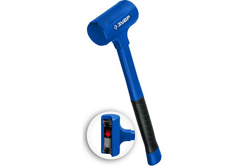  Молоток безинерционный облитый эластомером ЗУБР БМО 900 г 52 мм 