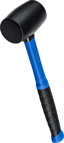  Чёрная резиновая киянка ЗУБР Профессионал 450 г 