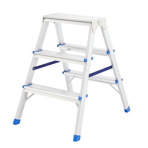  Стремянка двусторонняя 3ст., алюминиевая// Сибртех 