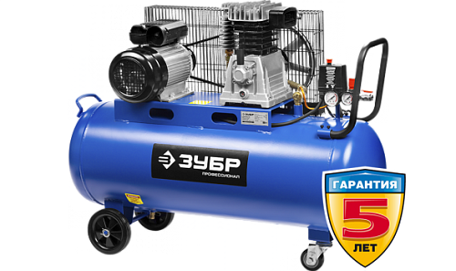  Компрессор масляный ЗУБР ЗКПМ-440-100-Р-2.2, 100 л, 2.2 кВт 
