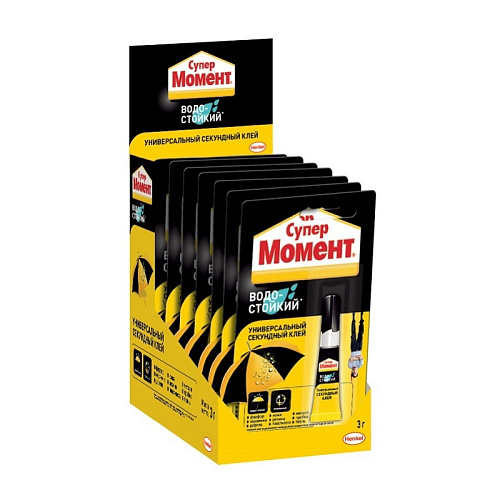  Клей секундный Супер Момент Водостойкий (3г) 