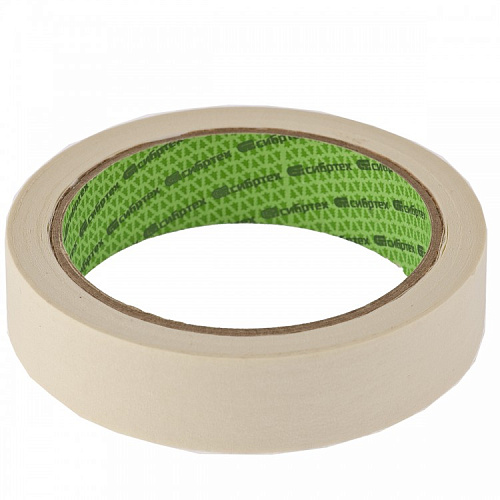  Лента малярная, 17 мм х 25 м, на бумажной основе// СИБРТЕХ 