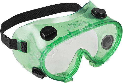  Очки ЗУБР "МАСТЕР" защитные закрытого типа,линза поликарбонатная. 