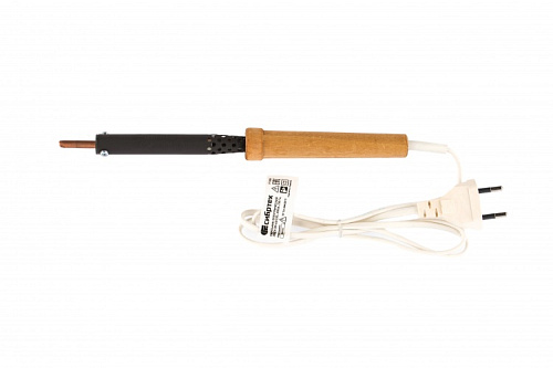  Паяльник электрический ЭПСН-03-65/220, деревянная ручка // Сибртех 