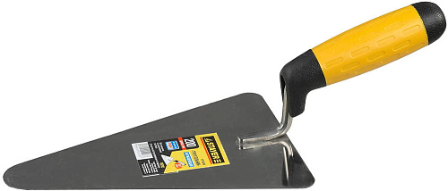  Кельма STAYER "PROFI", треугольник, нержавеющее полотно, 2-х компонентная рукоятка, 200х145мм 