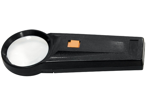  Лупа 2,5-кратная, D 53 мм, с подсветкой, с рукояткой // SPARТА 