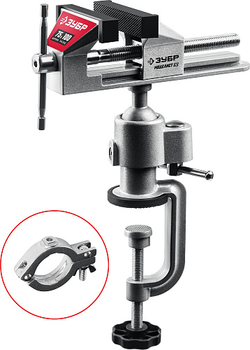  Шарнирно-поворотные тиски ЗУБР МОДЕЛИСТ 75 мм 