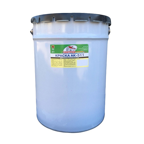  Краска для дорожной разметки (разметочная) АК-511 красная (30 кг) 