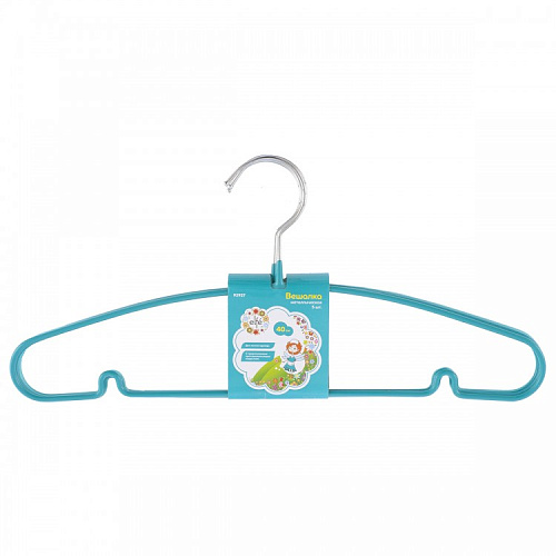  Вешалка для легкой одежды с прорезиненным противоскользящим покрытием 40 см, 5шт. в комплекте// ELFE 