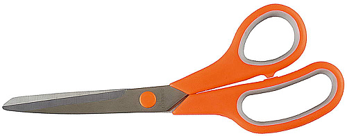  Ножницы ЗУБР "МАСТЕР" изогнутые хозяйственные, двухкомпонентные ручки, 200мм 