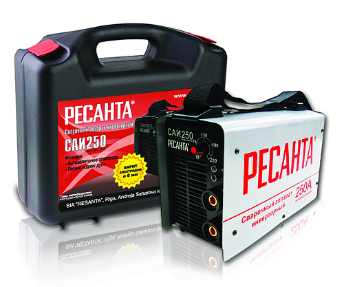  Сварочный аппарат инверторный САИ 250 в кейсе Ресанта 