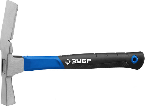  Молоток каменщика с фиберглассовой рукояткой, ЗУБР МК-Ф 600 г  