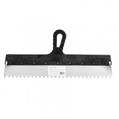  Шпатель из нержавеющей стали, 300 мм, зуб 8х8 мм, пластмассовая ручка // Sparta 