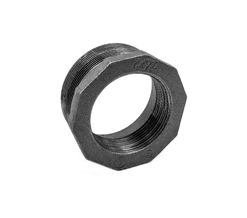  Футорка 1 1/2" х 1" нар.-вн. чугун черн., AV Engineering 