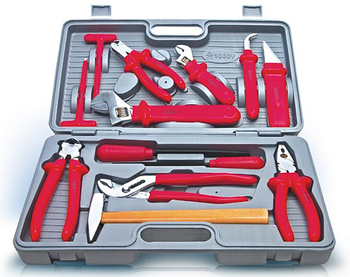  Набор слесарного инструмента изол. №5а хром 13 предметов (НИЗ) 