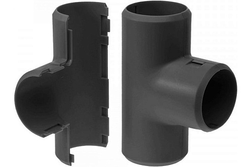  Разборный тройник Промрукав d20 мм черный 5 шт PR13.0178 