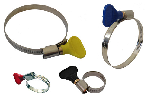  Хомуты металлические элемент крепления с формой ключа 40-60мм, 50шт/уп//ШУРУПЬ 