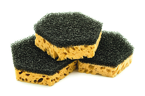  Губка для мытья посуды "Суперпена" 90х80х30, 3шт (шестигранник), (Very) (шт.) (шт.) 